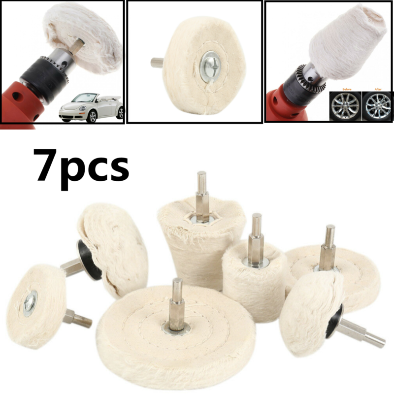 Polishing Pad Kit for Drill – 7-Piece Buffing Pads