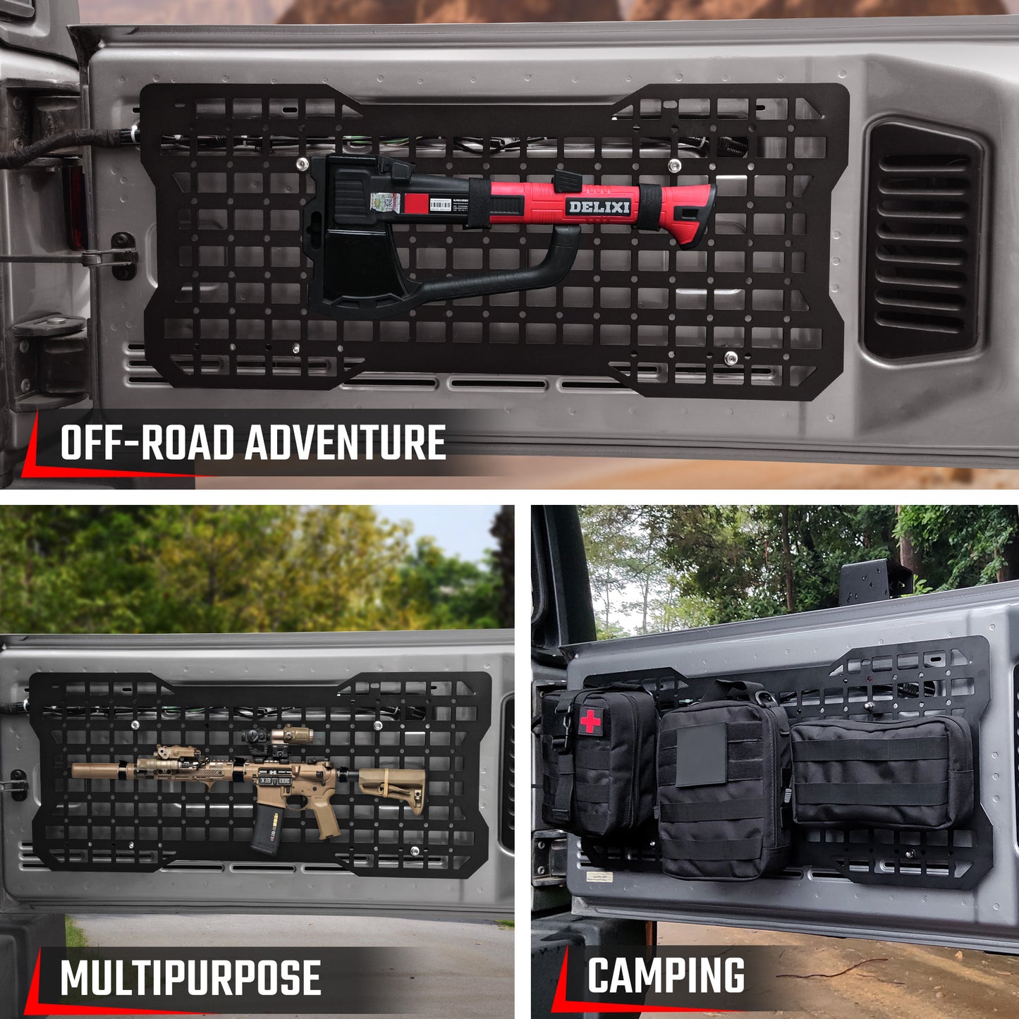 Tailgate Tactical Panel For Wrangler 2007-2025