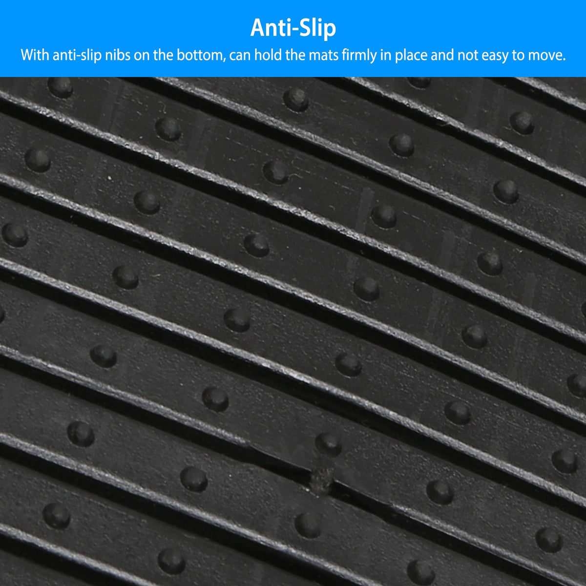 1Set Automotive Floor Mats With Front And Rear PVC Rubber Floor Mats Heavy Duty Drive Vehicle Car Mats With Trimmable Design Fit Most Cars SUVs Trucks