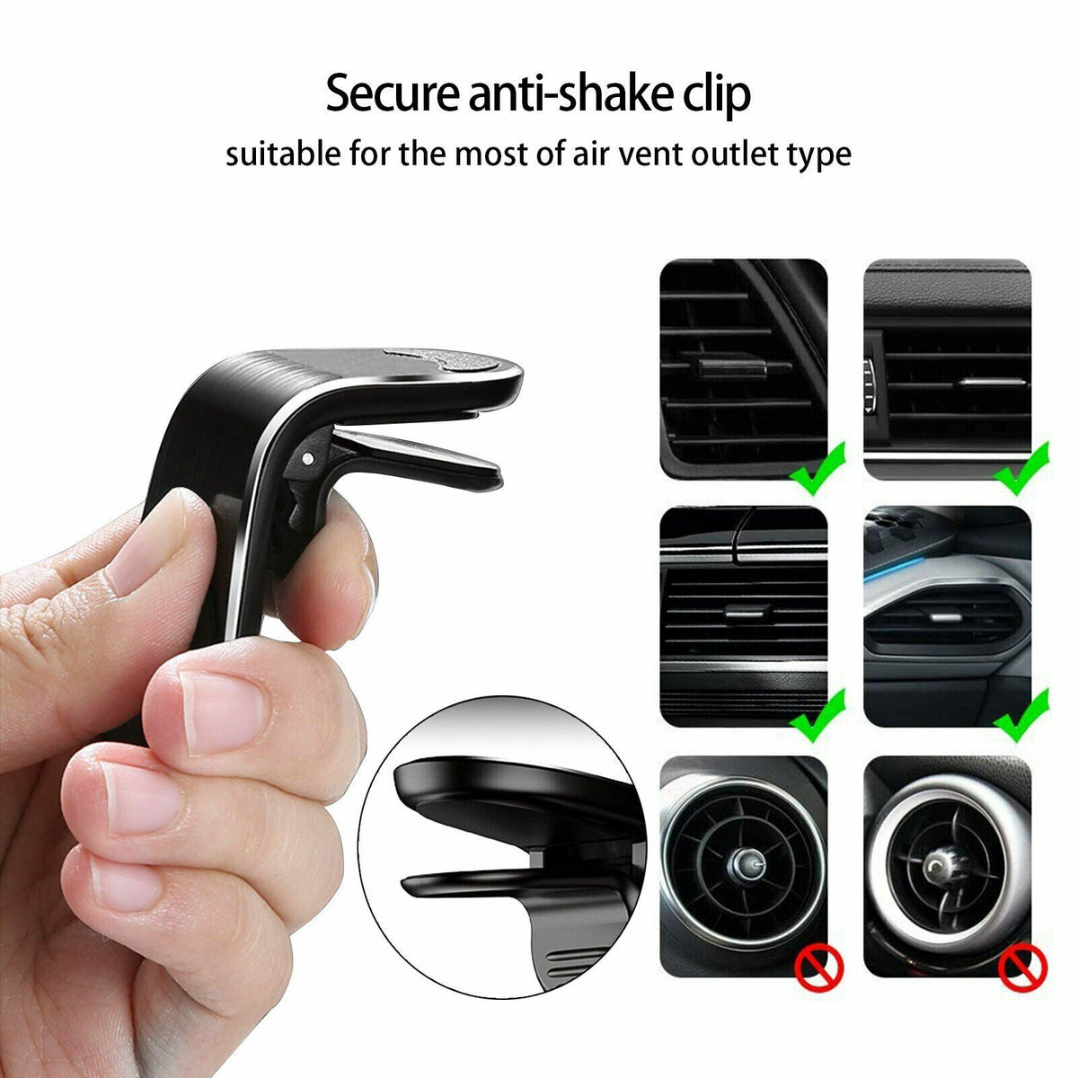 Magnetic Car Phone Holder for Air Vent Mount - image 3
