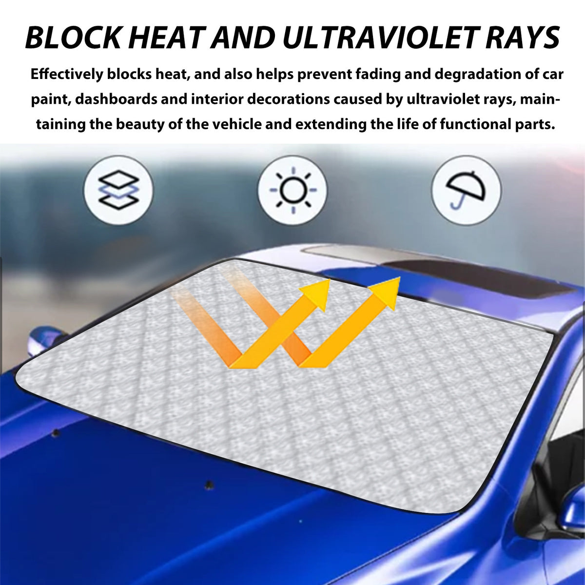 Aluminium film windscreen frost cover - image 6
