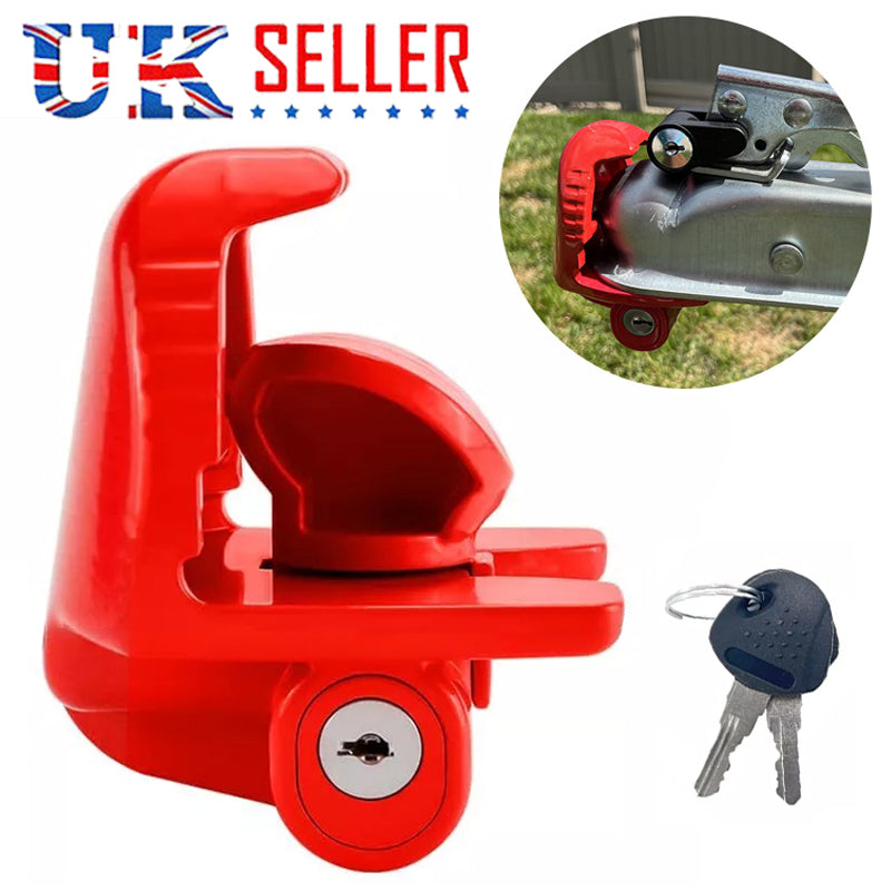 High Security Hitch Lock Caravan Trailer Hitch Coupling Tow Lock Universal W,Key