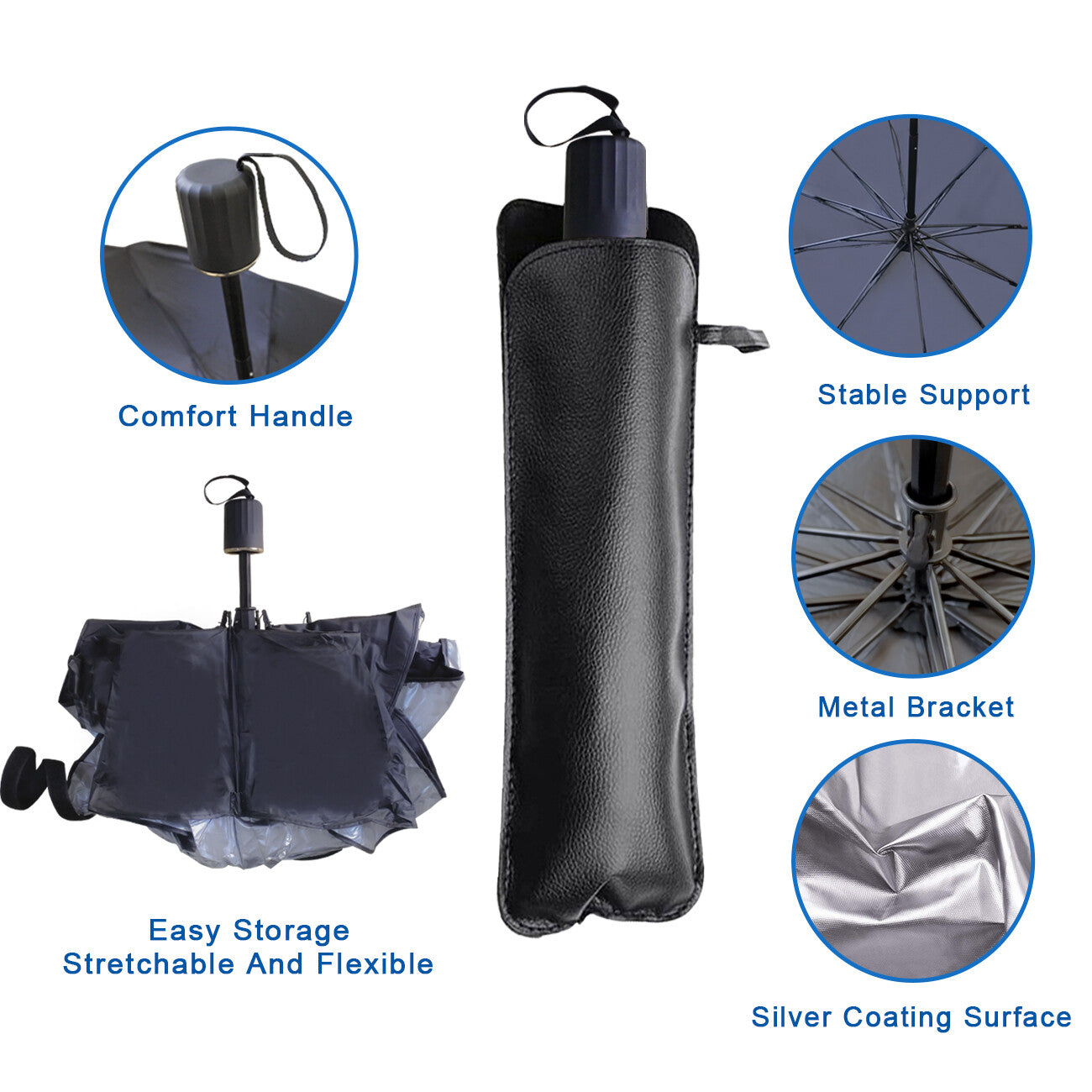 Car Window Sunshade Sun Shade Visor Windshield Cover Auto Car SunShade Foldable UV Umbrella
