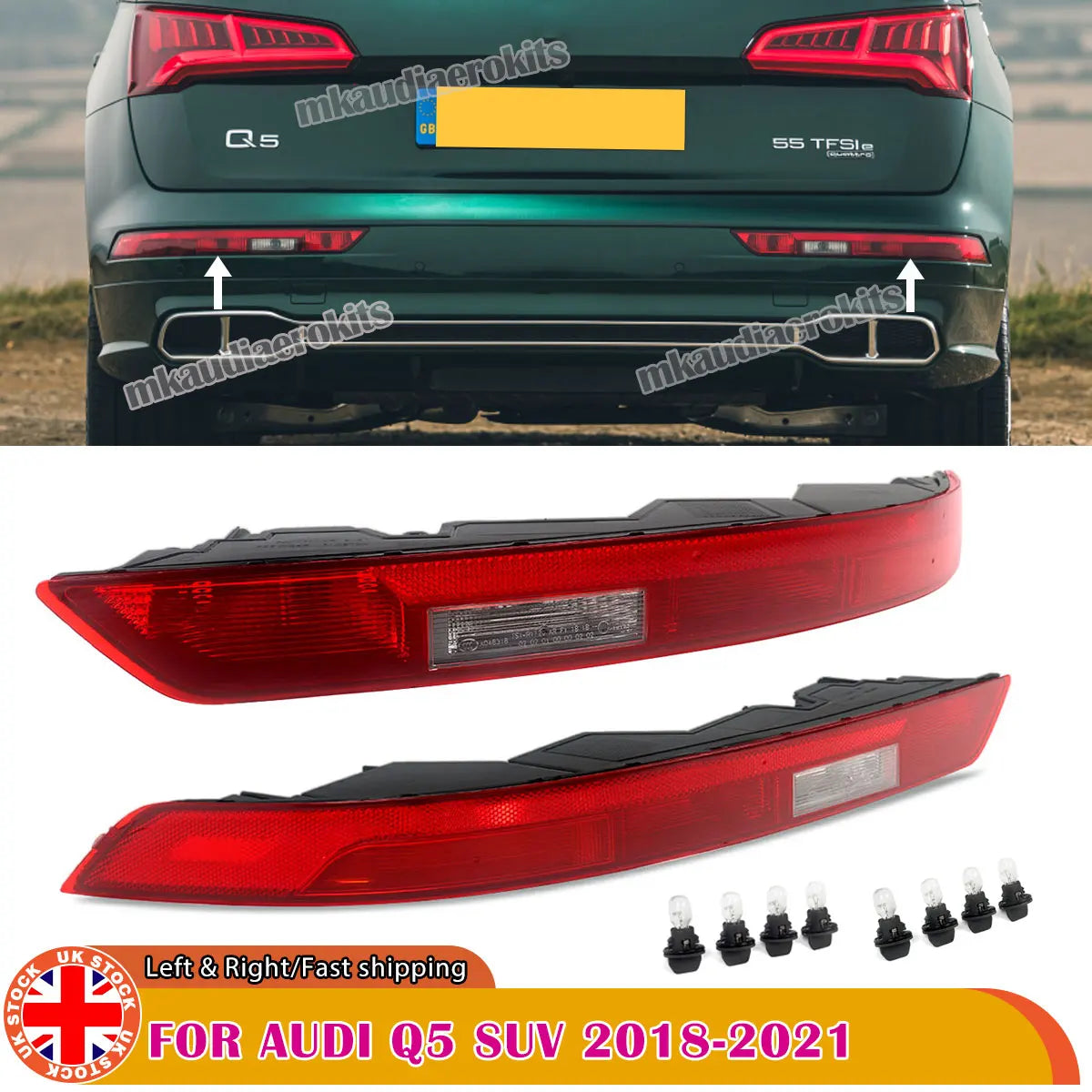 Right Rear Bumper Reflector Fog Brake Light