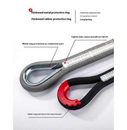 Tow rope with shackles, 5-tonne, 4m to 7m - image 7