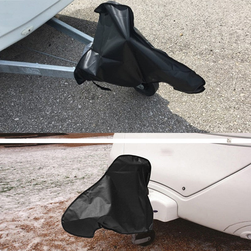 Universal Waterproof Caravan Trailer Towing Hitch Cover Protector With Strap CL