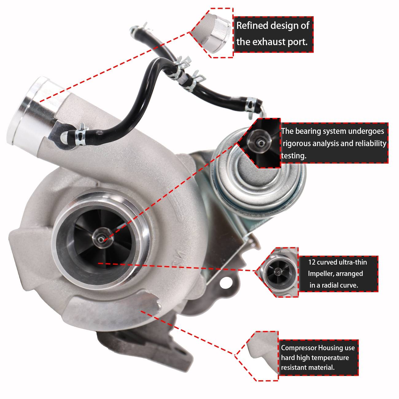 For Forester Impreza WRX Baja 2.0L 2002-08 Turbo Turbocharger 14411AA532