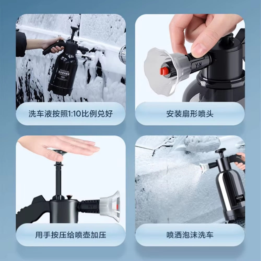 2L Hand-Pump Car Wash Foam Sprayer - image 3