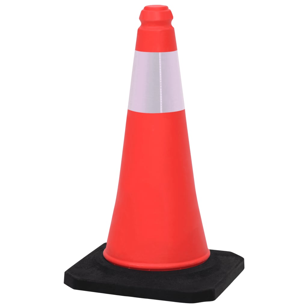 Reflective Traffic Cones with Heavy Base, 4 pcs.