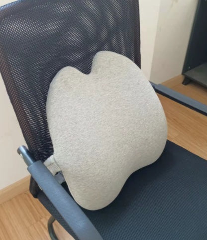 Memory Foam Seat Cushion Breathable Beautiful Buttocks Chair - Light gray waist support