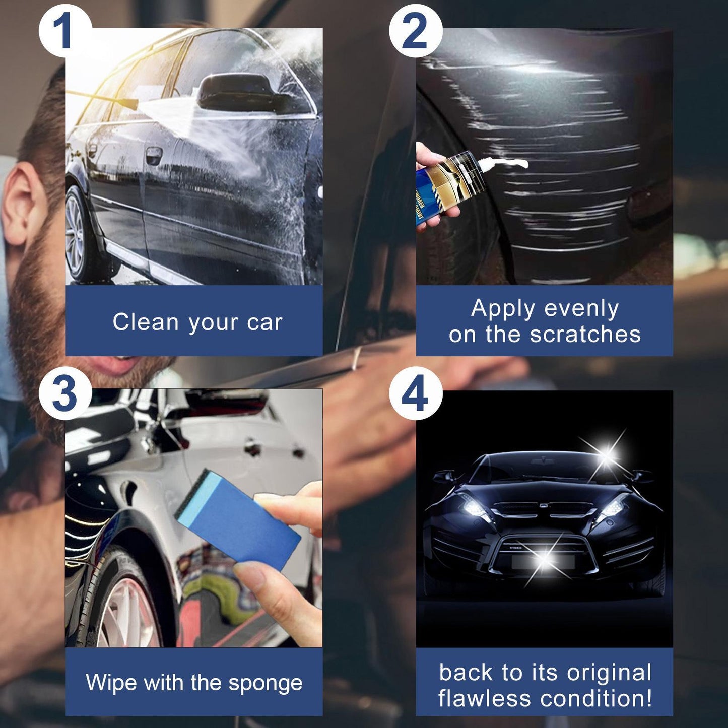 Car Scratch Repair Cream, Car Maintenance, Renovation And Paint Scratch Polishing Repair