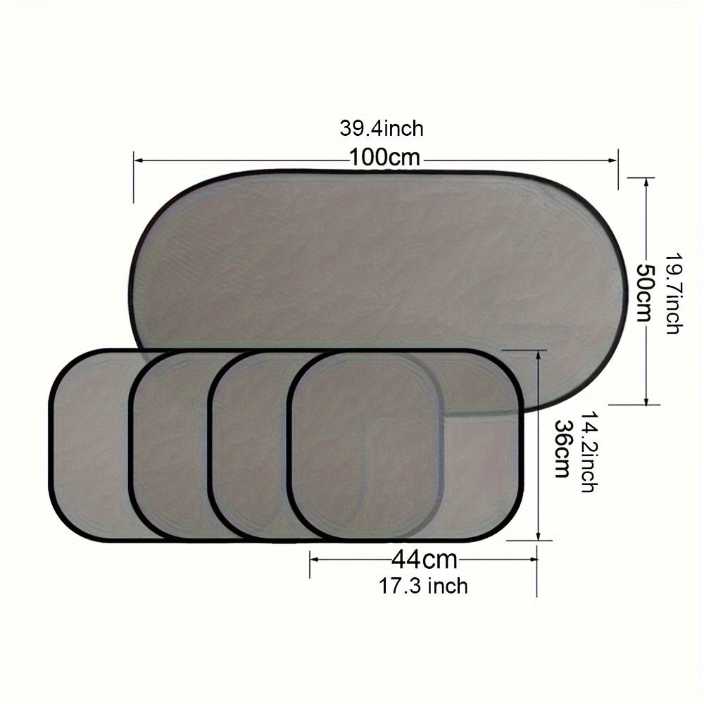 Pack of 5 Mesh Side Window Sunshades for Car - image 8