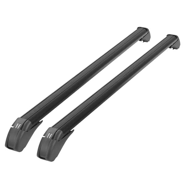2PCS Universal 110cm/43-inch Car Roof Rack Cross Bar W/ Anti-Theft Lock Adjustable Window Frame 2 Versions Random Delivery