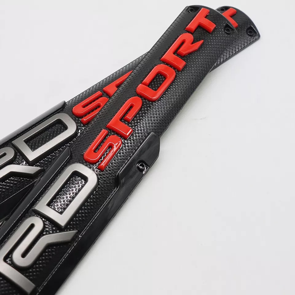 2PCS Door Fender Pro Badge Sport Emblem Left Right Side 3D Sticker Offroad Decal