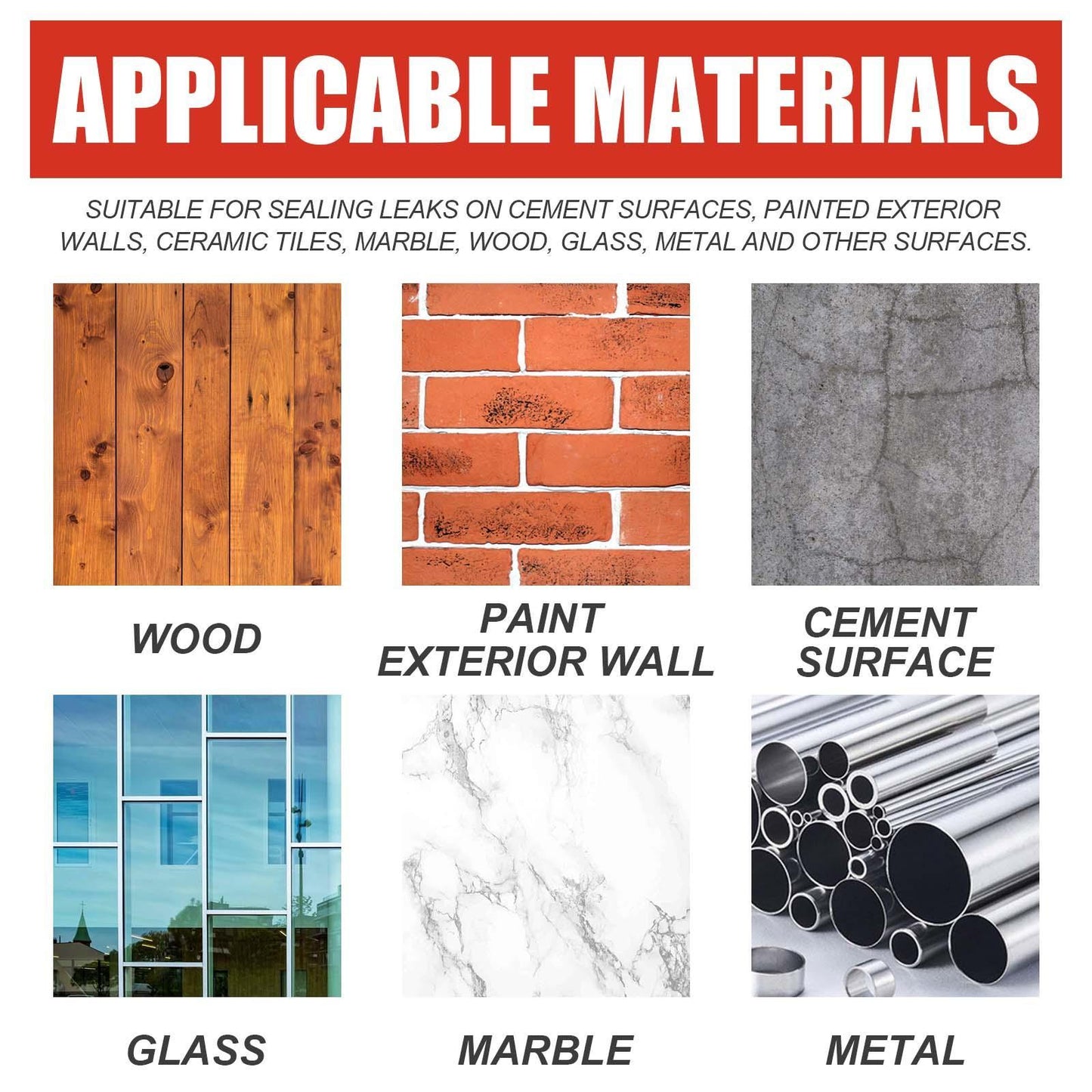 Jiesuying Transparent Waterproof Glue 300g Set Roof Bathroom Kitchen Wall Waterproof Coating Free Brick Leak Repair