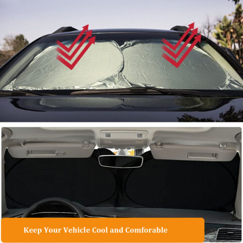 Foldable Reflective Car Windscreen Sunshade Cover - image 9