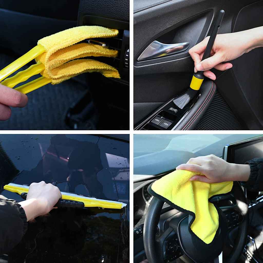 Drill Brush Set 28 Pieces Multicolor and   Car Cleaning Brush Set