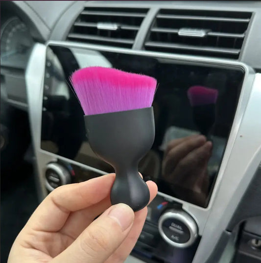 Car vent dust brush, soft bristles