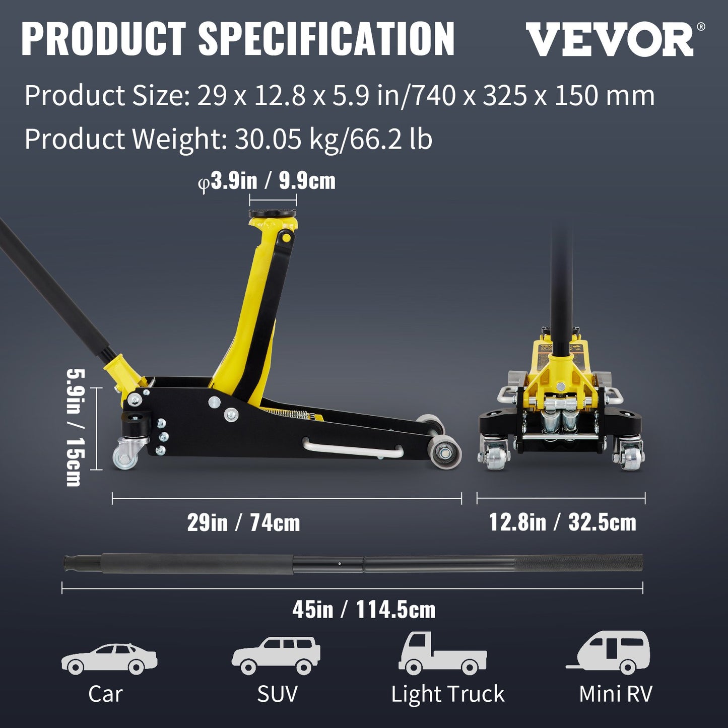 3-ton Low Profile Aluminum Steel Racing Car Landing Jack Dual Lifting Car Automatic, Banned Platform Temu