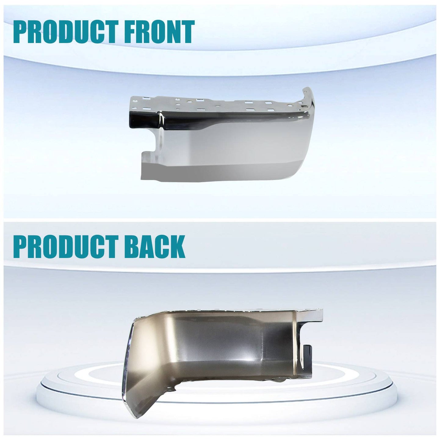 Right Rear Bumper End Caps Covers Corner Extension For 2014-2021 Tundra