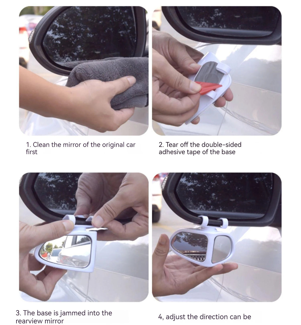 Adjustable Wide-Angle Reversing Wheel Mirror - image 6