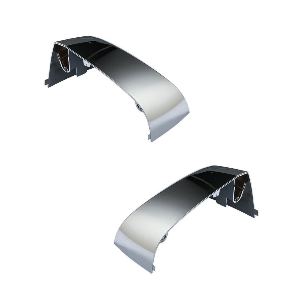 Pair Chrome Hood Mirror Covers For Volvo VNL Trucks 2004-2017 Left & Right Side