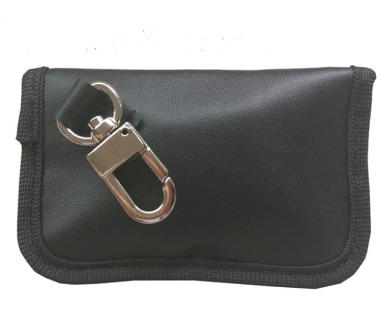 Black PU Car Key Case with Anti-Scan Protection - image 5