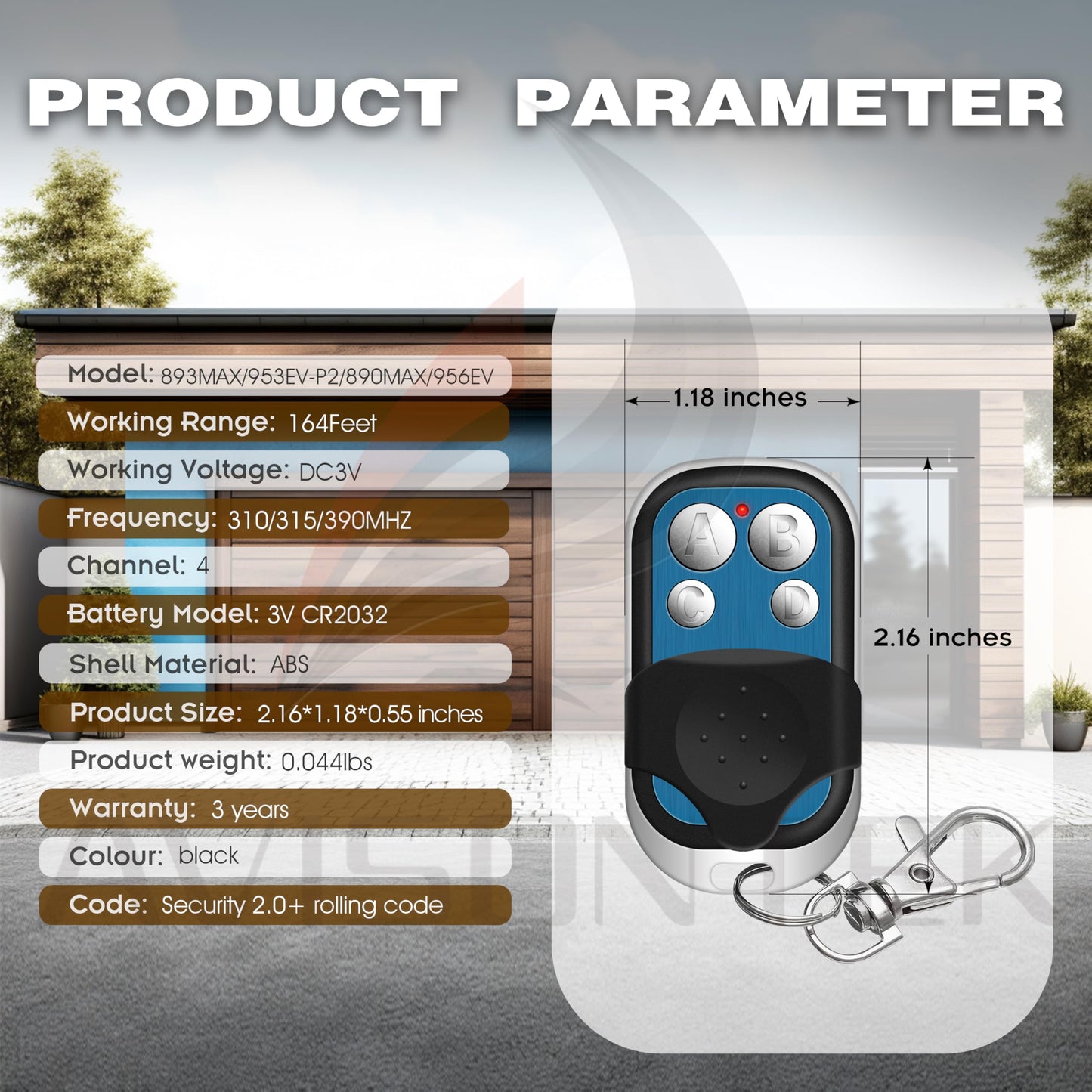 4 Car Remote Controls