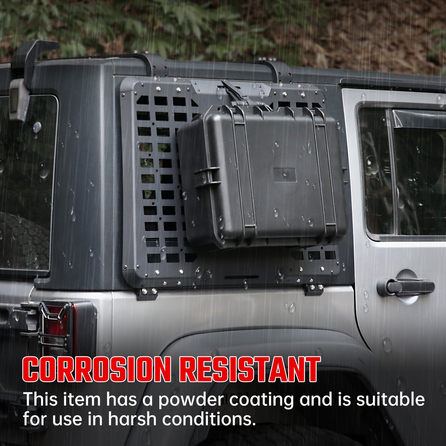 Window Cargo Shelf Compatible With Wrangler 2007-2018 JK 4 Doors