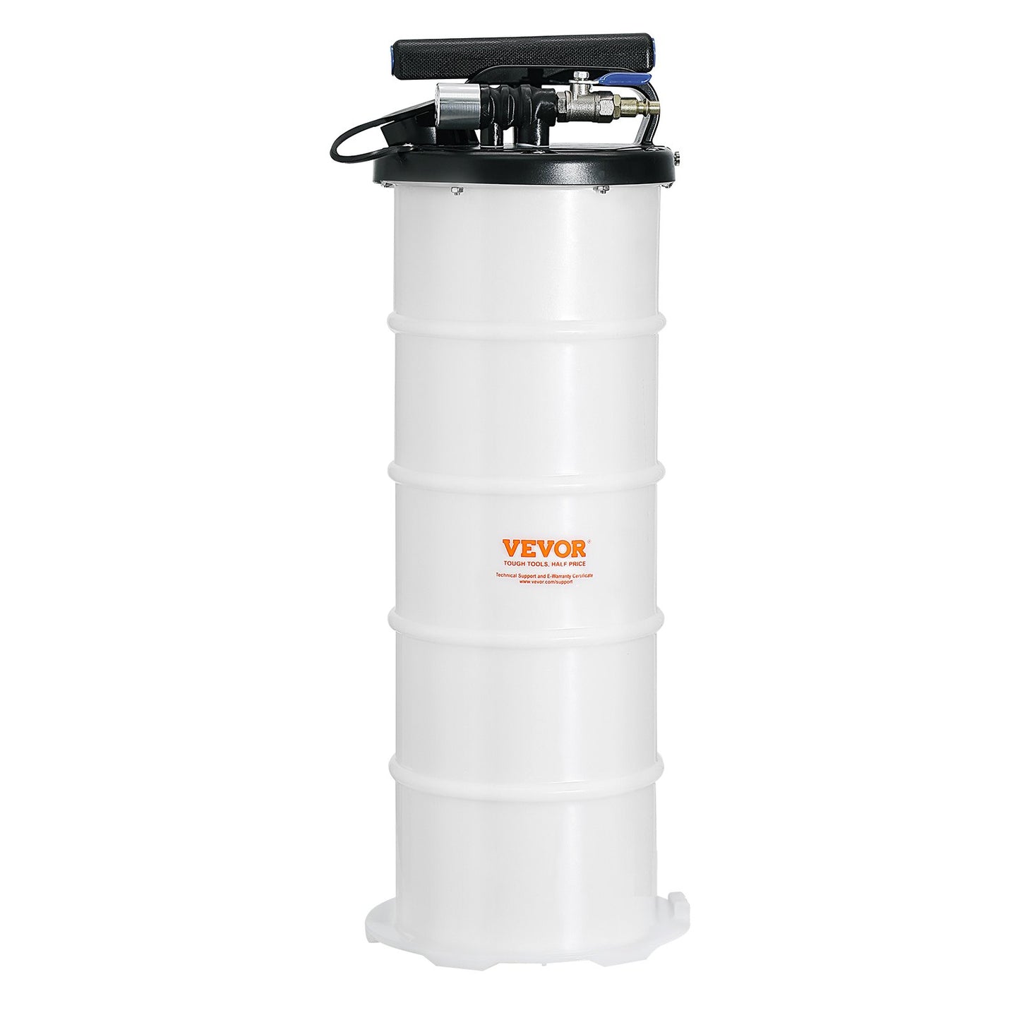 Liquid Extractor, 1.74 Gallon, Pneumatic, Manual Oil Change Vacuum Pump With Dipstick And Suction Hose, Automotive Fluid Extraction And Replacement Pump, Vacuum Suction.