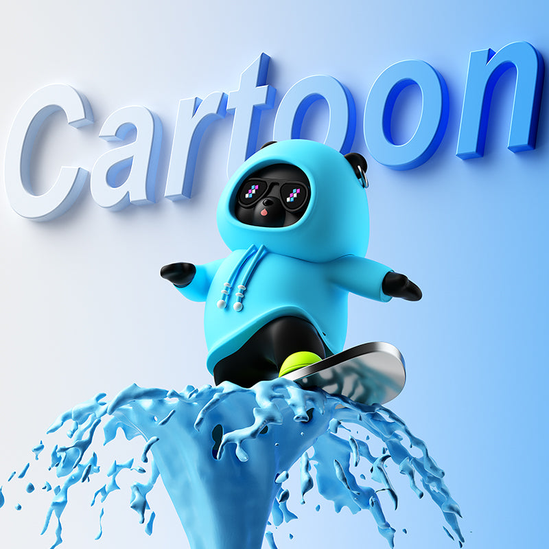 Car Ornament Car Decoration High-temperature Resistant Car Dashboard Ornament Featuring A Skateboarding Bear Boasts Exquisite Craftsmanship And A Stunning Appearance.