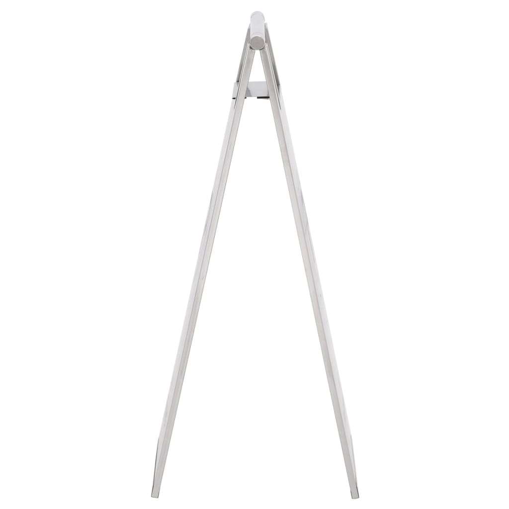Warning Sign, Foldable, Caution: Slippery Surface, Stainless Steel