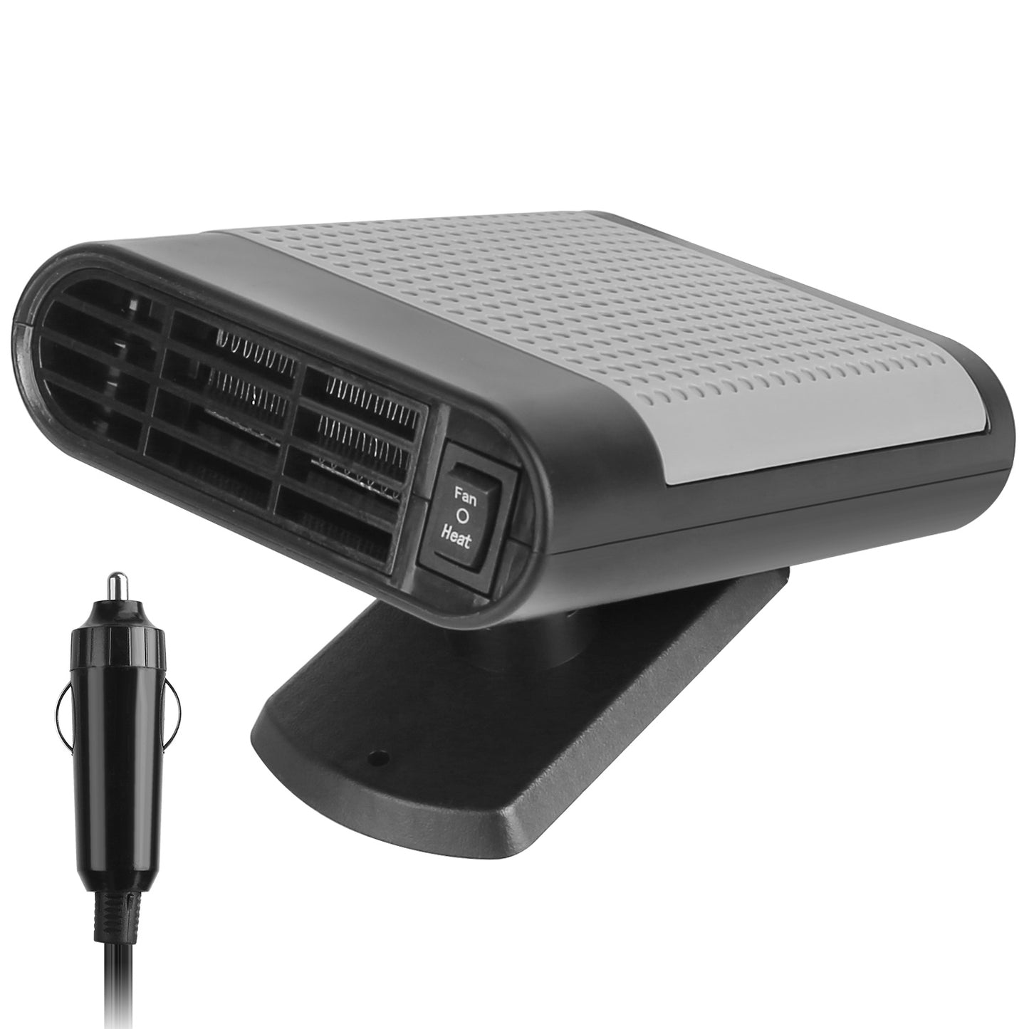 24V 200W Or 12V 150W Portable Car Heater Heating Fan 2 In 1 Defroster Defogger Demister Windshield Heater Automotive Cooling Fan With 360 Degree Rotating Base
