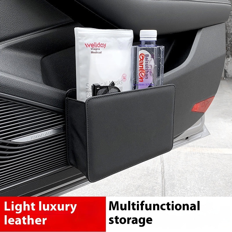 Hanging Leather Car Door Storage Bin - image 8