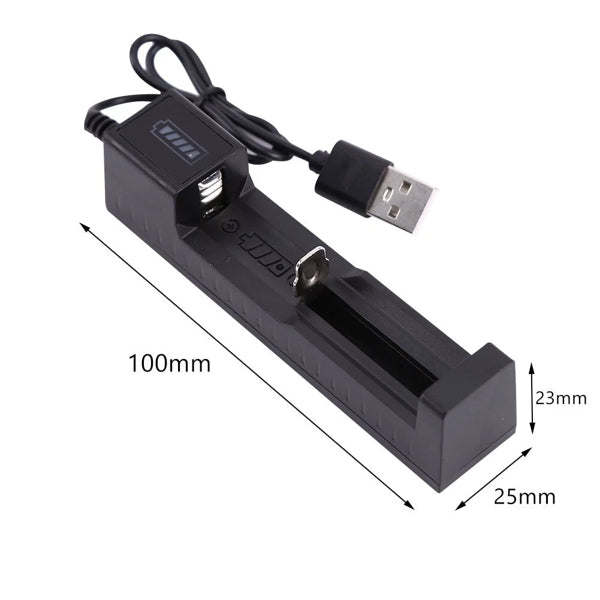 2 PCS3000mAh 18650 Rechargeable Batteries + 1PCS USB Charger Set For Flashlights Headlamp(Logistics Only For USPS.TK/TMEU Only For Self-pickup)