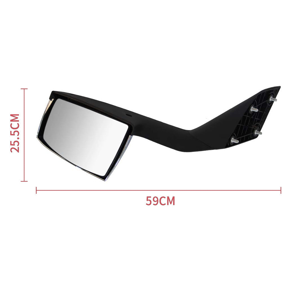Chrome Hood Mirrors LH&RH Pair For Volvo VNL 2004-2017 With Turn Signal Lights