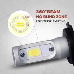 Silver Integrated Car Headlights