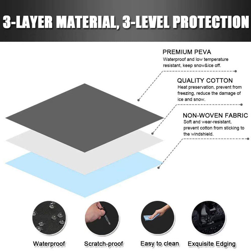 Thick Waterproof Windscreen Frost Cover - image 10