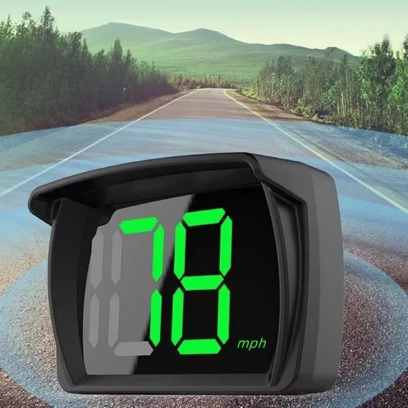 2024 New HUD Car Head-up Display MPH Speed Display 3-inch Multi-function LCD MPH Dashboard
