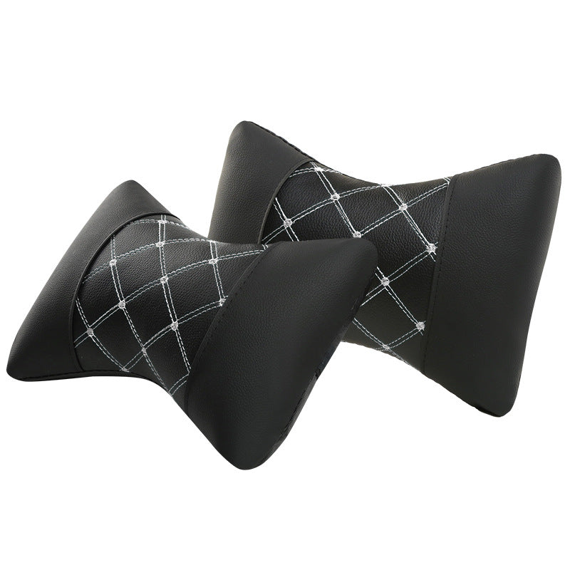 Quilted leather-look headrest pillow - image 4