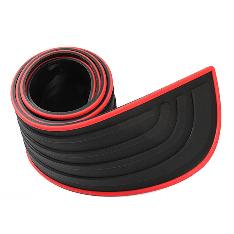 Rear Bumper Protector – Rubber Boot Sill Guard, Universal - A
