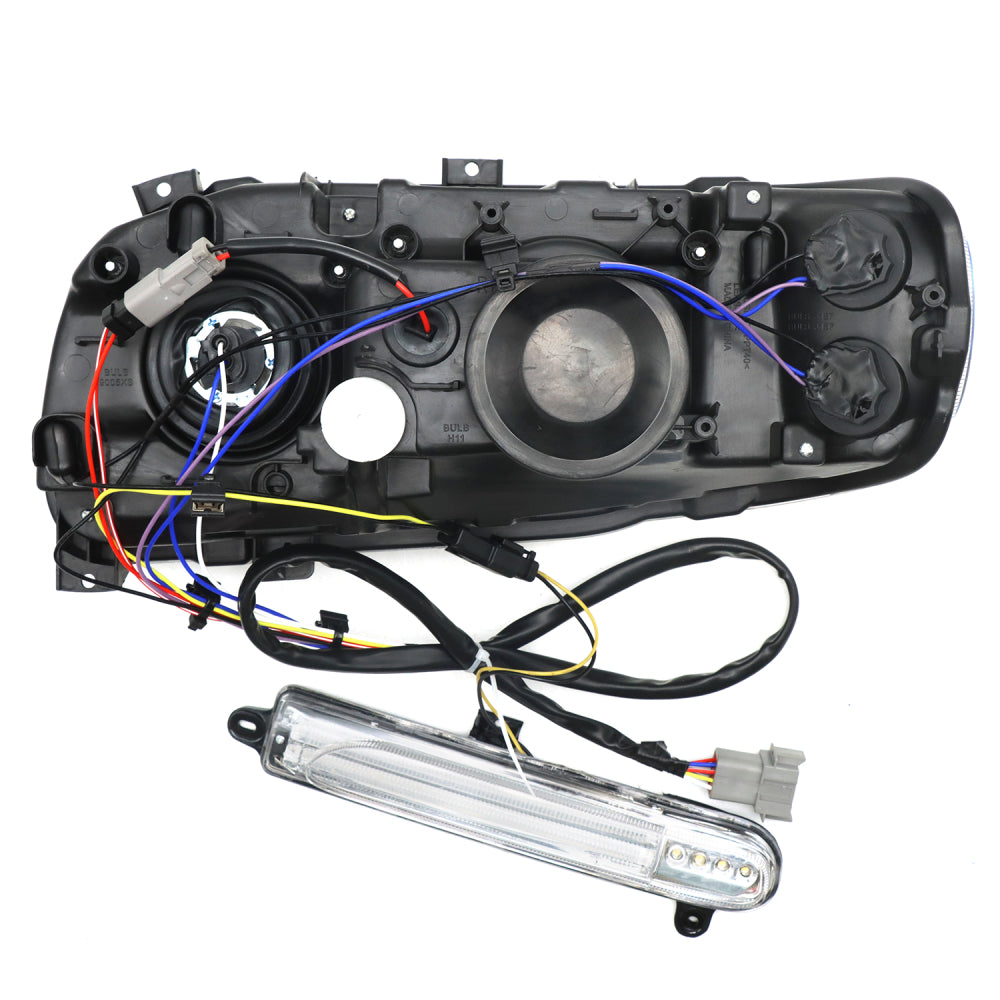 Chrome Headlights Assembly Compatible With 2008-2018 Peterbilt 388 389 Driver Side