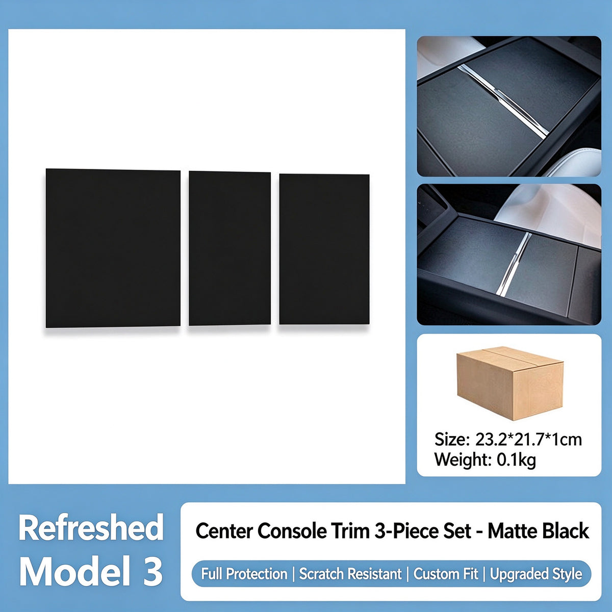 Centre Armrest Protective Cover for Refreshed Tesla Model 3 - image 6