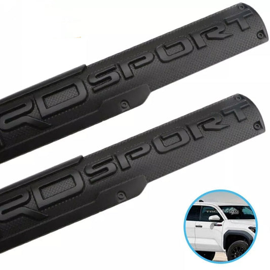 2PCS Door Fender Pro Badge Sport Emblem Left Right Side 3D Sticker Offroad Decal