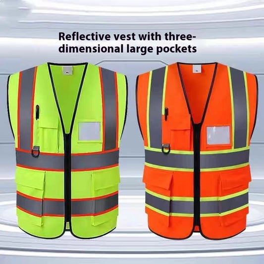Hi-Vis Multi-Pocket Reflective Safety Vest