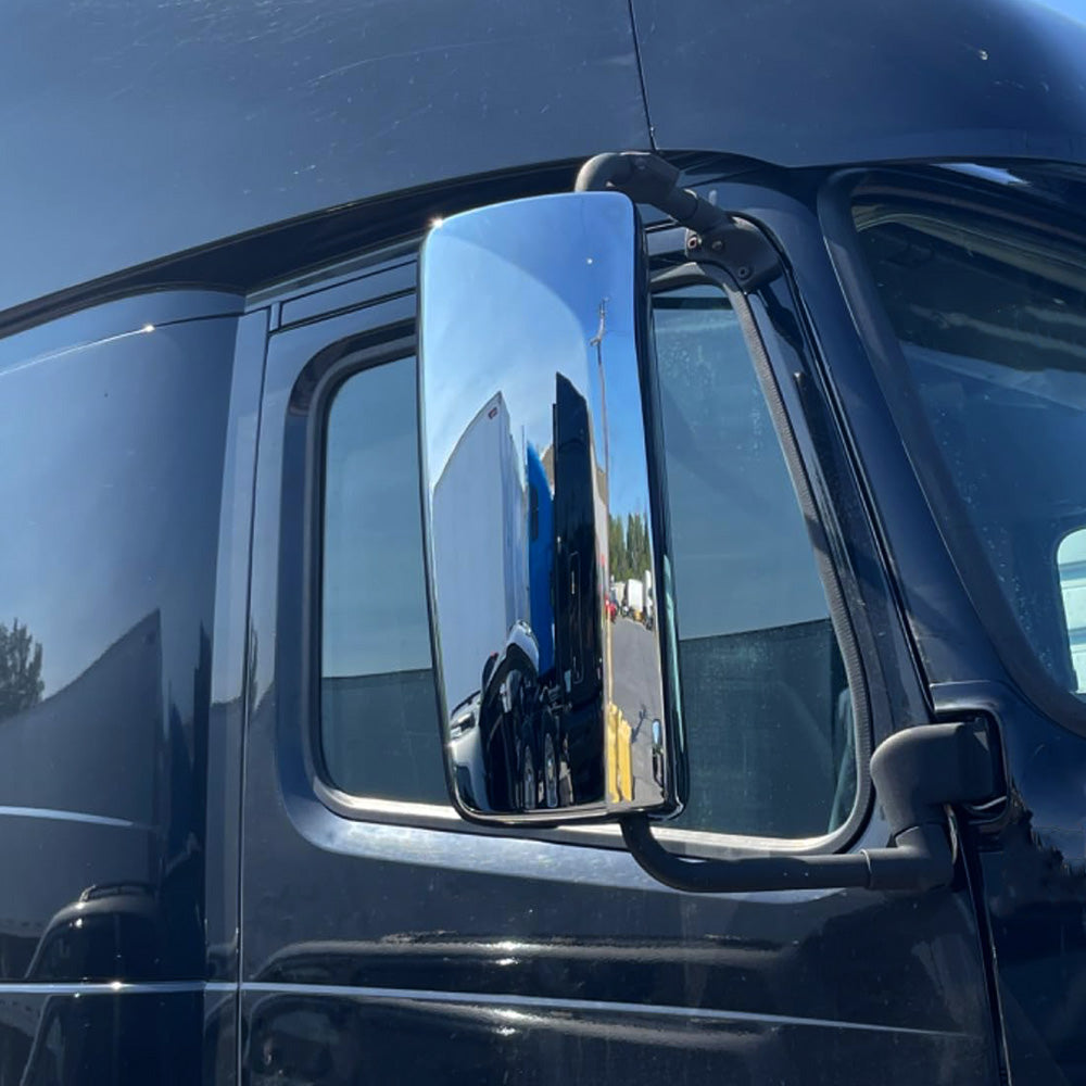 Chrome Door Mirror Covers Compatible With Volvo VNL,VNM 2Pcs