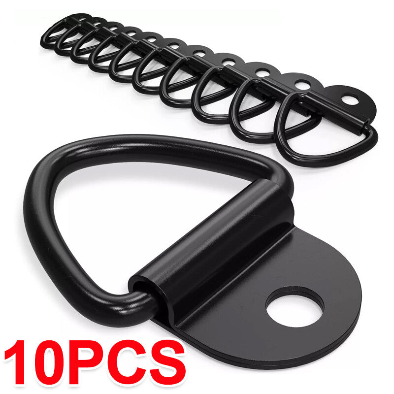 10Pcs V-Rings Hook Tie Down Point Load Securing Lashing Ring Heavy Duty Anchor.