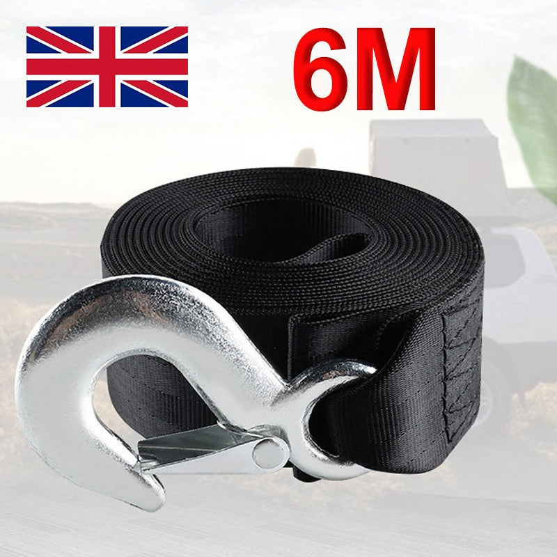 Marine Trailer Boat Winch Strap With Hook Towing 6mx5cm Up To  Heavy Duty