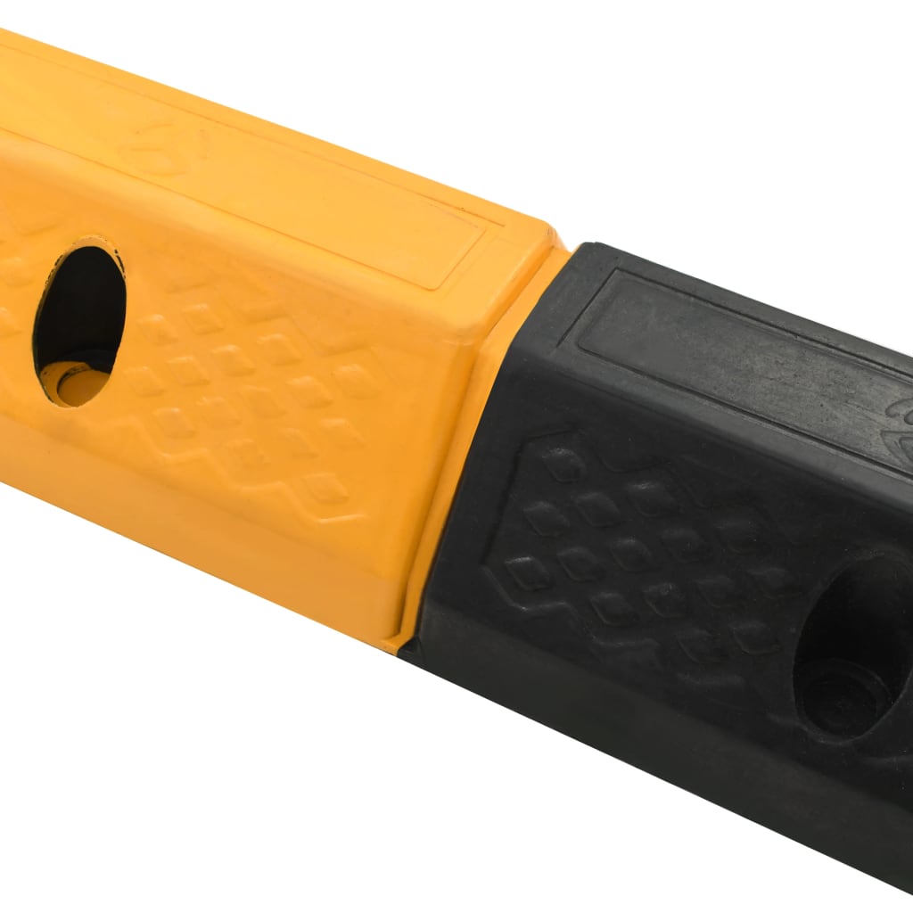 Parking Speed Bumps, 2 Pieces, Rubber, 49 x 15 x 9 cm