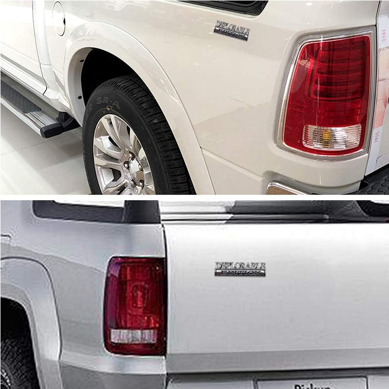 2pcs Deplorable Edition Emblems, Emblem 3D Badge Decal Car Truck SUV,Refrigerator Sticker,Window Display Stickers,Bicycles, Laptops, Fridges